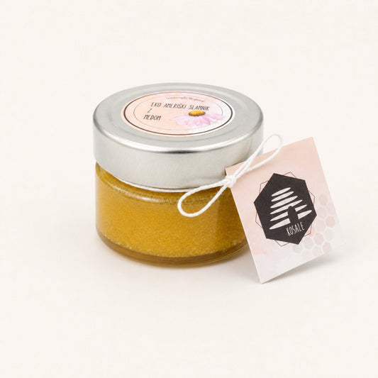 EKO ameriški slamnik z medom – 125 g kozarec