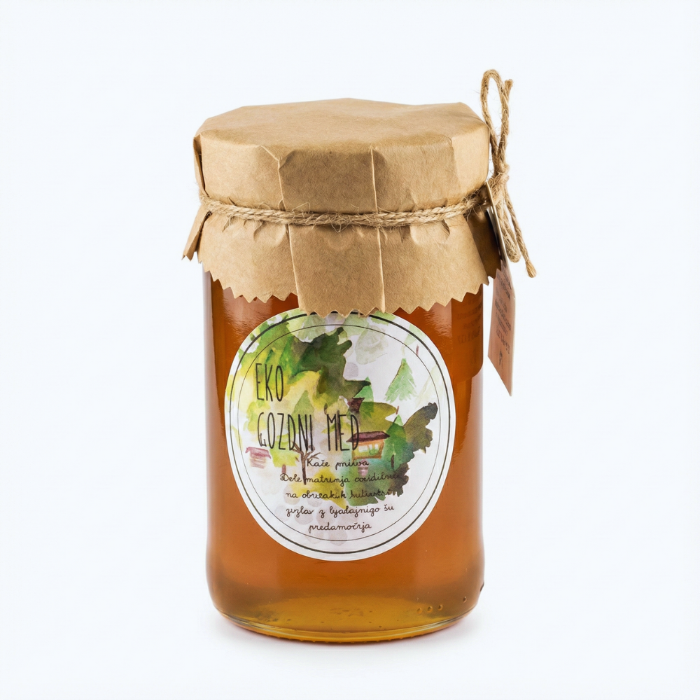 EKO Gozdni med – Temno zlato iz neokrnjenih gozdov.