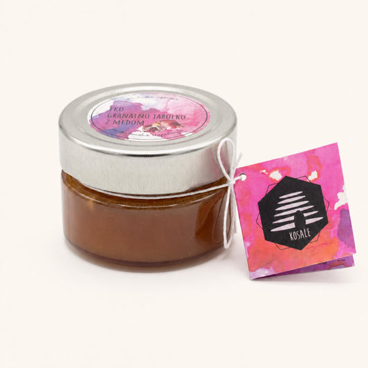 EKO granatno jabolko z medom – 125 g kozarec